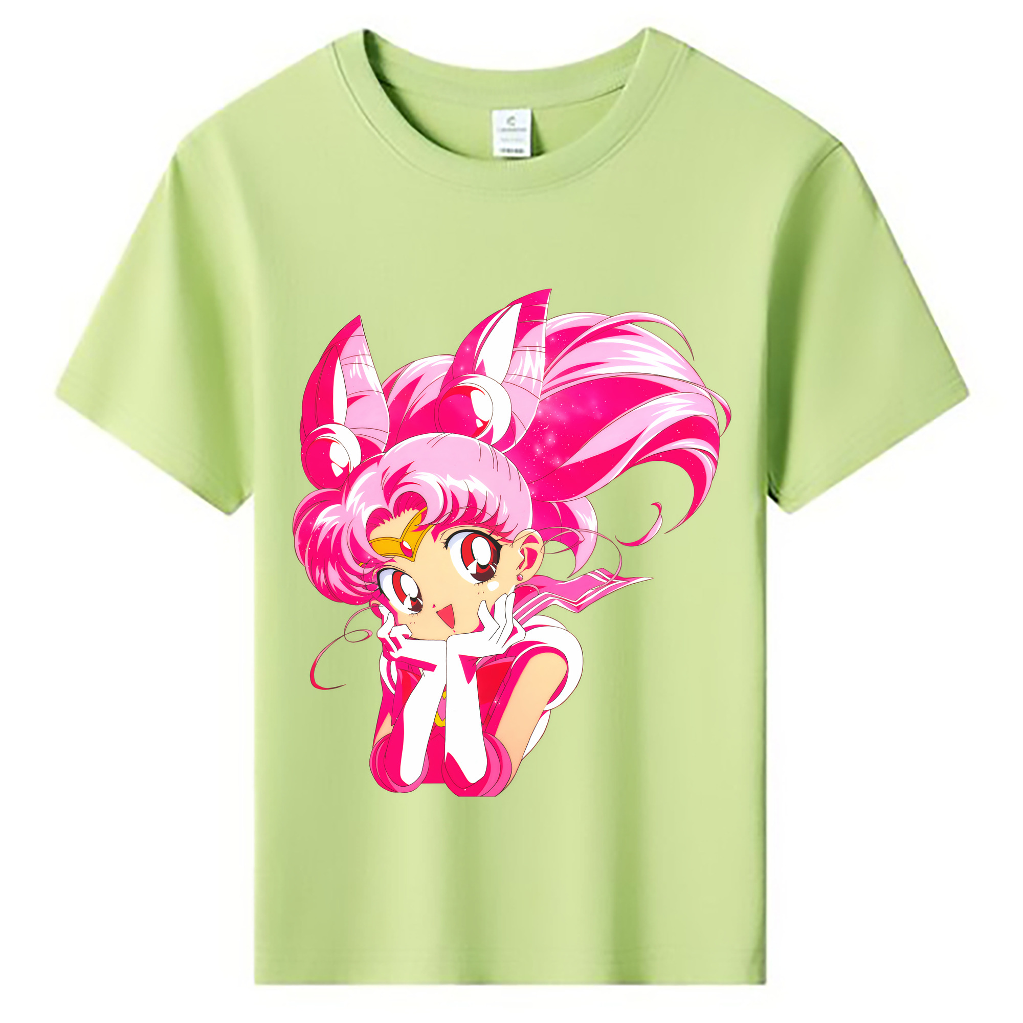 （画像用） 美少女戦士セーラームーン ちびうさ Sailor Moon Chibiusa Tsukino Usagi Small Lady Serenity 綿100％キッズTシャツ（フロントプリント）